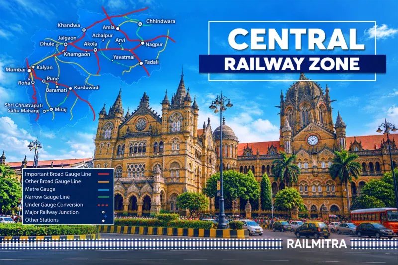 Central Railway Zone: History, Divisions, Headquarters and Details